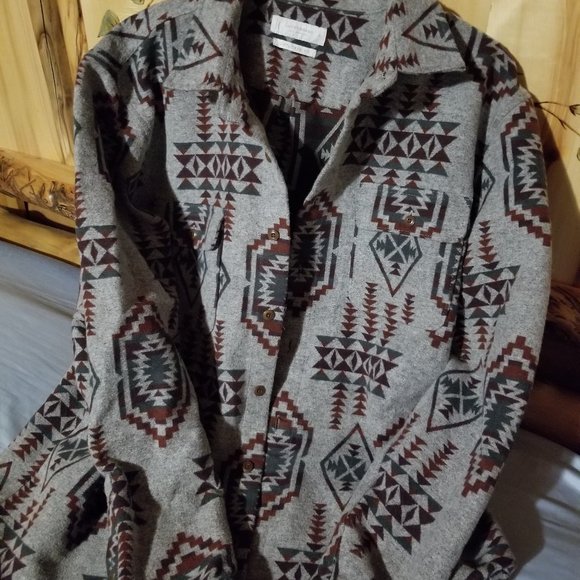 Lucky Brand Aztec Style Shirt Jacket Size XL - Picture 1 of 5